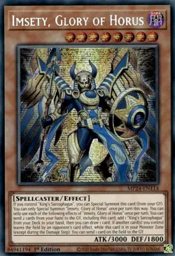 Yugioh! LP Imsety, Glory of Horus - MP24-EN114 - Prismatic Secret Rare - 1st Edi - Image 1