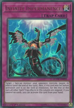 Yugioh! LP Infinite Impermanence - DUOV-EN099 - Ultra Rare - 1st Edition Lightly - Image 1