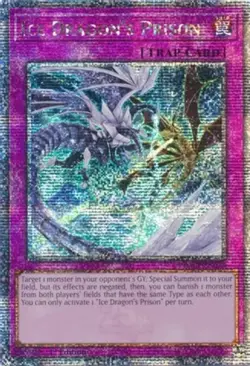Yugioh! LP Ice Dragon's Prison - RA01-EN078 - Quarter Century Secret Rare - 1st - Image 1