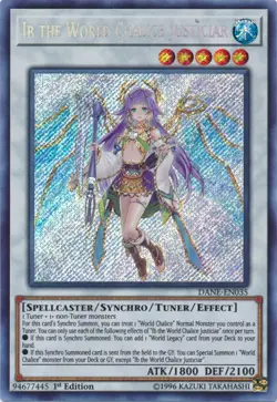 Yugioh! LP Ib the World Chalice Justiciar - DANE-EN035 - Secret Rare - 1st Editi - Image 1