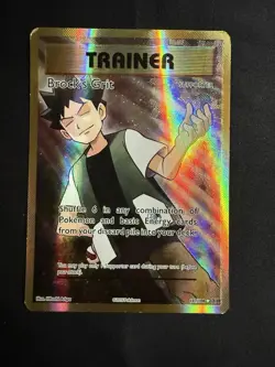 Pokemon TCG Evolutions Brock's Grit Holo Card 107/108 Full Art Ultra Rare - Image 1