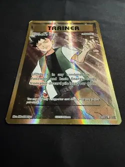 Pokemon TCG Evolutions Brock's Grit Holo Card 107/108 Full Art Ultra Rare - Image 2
