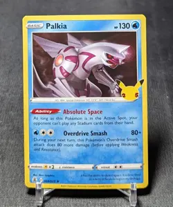Palkia Rare Holo Water Celebrations Base Set Pokemon TCG Card 004/025 - Image 1