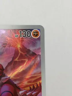 Pokemon Groudon Ar Card Fire Type 130 HP Magma Burst Used - Image 3