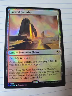Sacred Foundry Foil 0256 EOE NM/MT [Edge of Eternities:MTG] - Image 1