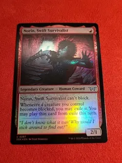 Norin, Swift Survivalist (0145) Duskmourn: House of Horror Foil MTG DSK 297 - Image 1
