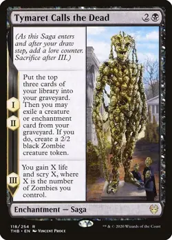 Tymaret Calls the Dead 2x FOIL THB MTG Theros Beyond Death Rare MINT black - Image 1