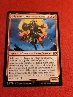 Gilgamesh, Master-at-Arms Final Fantasy Regular FIN 139 Fire Commander MTG - Image 1
