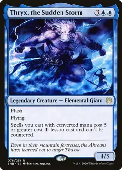 Thryx, the Sudden Storm 2x FOIL THB MTG Theros Beyond Death Rare MINT blue - Image 1