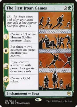 The First Iroan Games 2x FOIL THB MTG Theros Beyond Death Rare MINT green - Image 1