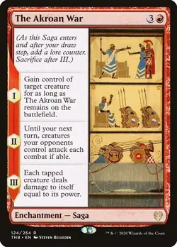 The Akroan War 2x FOIL THB MTG Theros Beyond Death Rare MINT red - Image 1