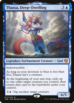 Thassa, Deep-Dwelling 1x FOIL THB MTG Theros Beyond Death Mythic MINT blue - Image 1