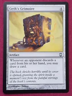 Magic The Gathering DARKSTEEL GETH'S GRIMOIRE artifact card MTG - Image 1