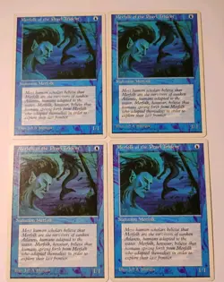 4x Merfolk of the Pearl Trident MTG, 4th Edition, Blue Creature - Image 1