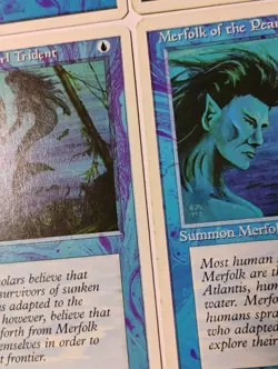 4x Merfolk of the Pearl Trident MTG, 4th Edition, Blue Creature - Image 3