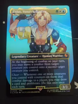 Tidus, Yuna's Guardian (Borderless) Commander M0205 FIC: MTG Final Fantasy Foil - Image 1