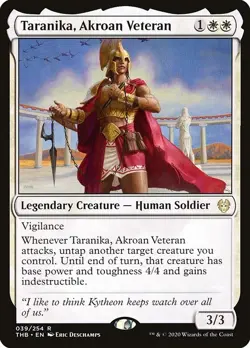 Taranika, Akroan Veteran 2x FOIL THB MTG Theros Beyond Death Rare MINT white - Image 1