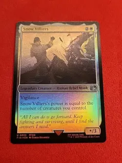 Snow Villiers Final Fantasy Foil FIN 33 White Commander Mtg - Image 1