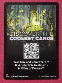Magic The Gathering WILDS OF ELDRAINE FAERIE token card MTG - Image 2