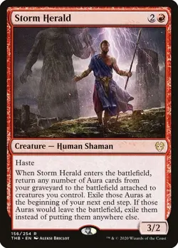 Storm Herald 2x FOIL THB MTG Theros Beyond Death Rare MINT red - Image 1