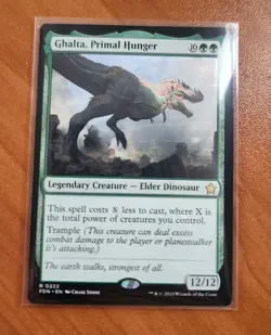 Magic MTG Ghalta, Primal Hunger FDN 0222 Regular Rare - NM condition - Image 1
