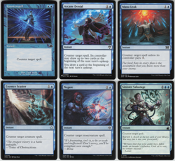 MTG 6 Card Counterspell Commander Kit Arcane Denial Counterspell Mana Leak - Image 1