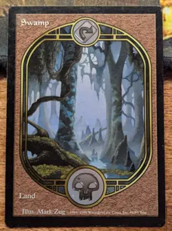 Mark Zug SWAMP - Full Art - Unglued - MTG Magic: the Gathering - Image 1