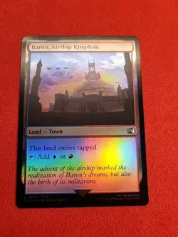 Baron, Airship Kingdom Final Fantasy Foil FIN 273 MTG Land Water Fire - Image 1
