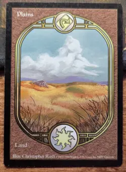 Christopher Rush PLAINS - Full Art - Unglued - MTG Magic: the Gathering - Image 1