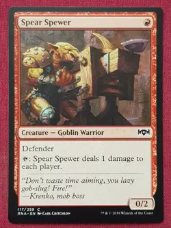 Magic The Gathering RAVNICA ALLEGIANCE SPEAR SPEWER red card MTG - Image 1