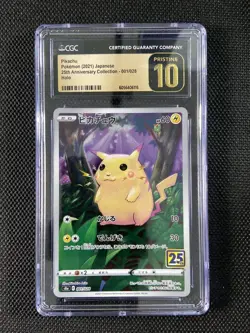 2021 Pokemon Japanese 25th Holo S8a 001/028 Pikachu CGC Pristine 10 -GAV - Image 1
