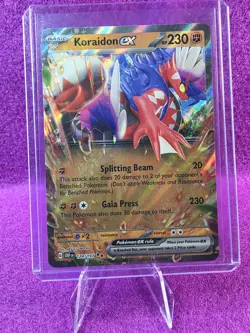 Pokemon TCG Holo Koraidon EX Double Rare Obsidian Flames 124/197 - Image 1