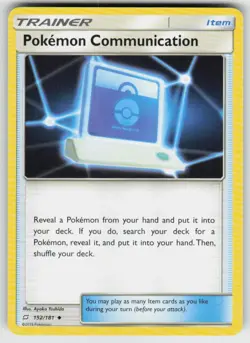 Pokemon Communication Uncommon SM - Team Up 152/181 Item, Normal LP-NM - Image 1