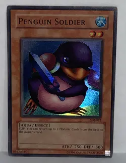 Yugioh! Starter Deck: Joey Penguin Soldier SDJ-022 Unlimited SUPER RARE MP - Image 1