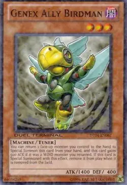 Yugioh! LP Genex Ally Birdman - DT04-EN067 - Common - Duel Terminal Lightly Play - Image 1
