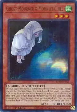 Yugioh! LP Ghost Mourner & Moonlit Chill (Alternate Art) - RA02-EN015 - Ultra Ra - Image 1