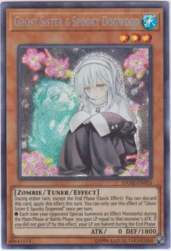 Yugioh! LP Ghost Sister & Spooky Dogwood - DANE-EN025 - Secret Rare - Unlimited - Image 1