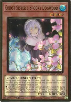 Yugioh! LP Ghost Sister & Spooky Dogwood (Alternate Art) - MAGO-EN013 - Premium - Image 1