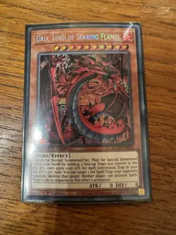 NM Uria, Lord of Searing Flames - SGX3-ENG01 - Secret Rare 1st Edition yugioh - Image 1