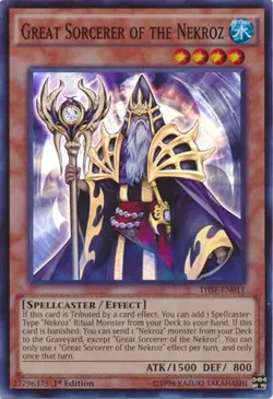 Yugioh! LP Great Sorcerer of the Nekroz - THSF-EN011 - Super Rare - 1st Edition - Image 1