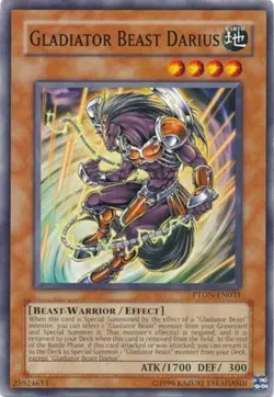 Yugioh! LP Gladiator Beast Darius - PTDN-EN031 - Common - Unlimited Edition Ligh - Image 1