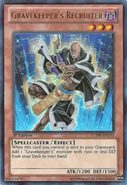 Yugioh! LP Gravekeeper's Recruiter - LCYW-EN193 - Ultra Rare - Unlimited Edition - Image 1