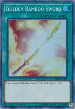 Yugioh! LP Golden Bamboo Sword - SHVA-EN054 - Super Rare - 1st Edition Lightly P - Image 1