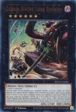 Yugioh! LP Goblin Bikers Gone Bonkers - SUDA-EN044 - Ultra Rare - 1st Edition Li - Image 1