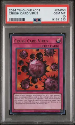 Crush Card Virus Yugioh 2024 KC01-EN053 Ultra Rare PSA 10 - Image 1