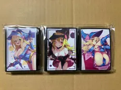YuGiOh Black Magician Girl Sleeve Trading Card Gal 60ct Used - Image 1
