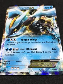 Kyurem EX 38/99 Rare Holo Pokemon Card Next Destinies 2012 - Light Play - Image 3