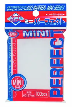 KMC Perfect Barrier Mini Card Sleeves 100 sleeves 60mm x 87mm 791836754877 - Image 1