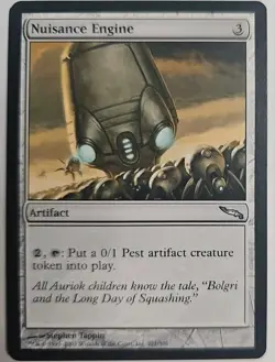 MTG Magic The Gathering Card Nuisance Engine Artifact Mirrodin - Image 1