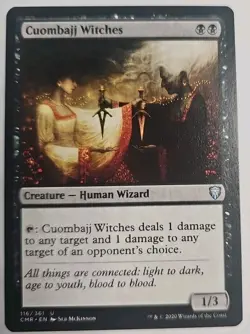 MTG Magic The Gathering Card Cuombajj WitchesCreature Human Wizard Black CMR - Image 1
